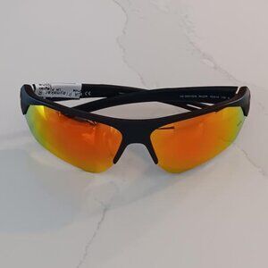 UNDER ARMOUR Sunglasses PLAYMAKER Black Frame Orange Mirror Lens NEW